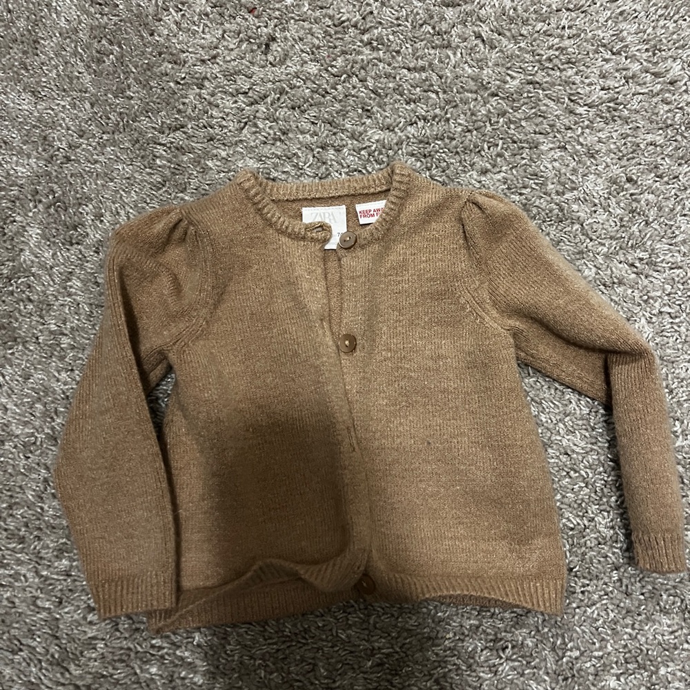 Tan button down cardigan